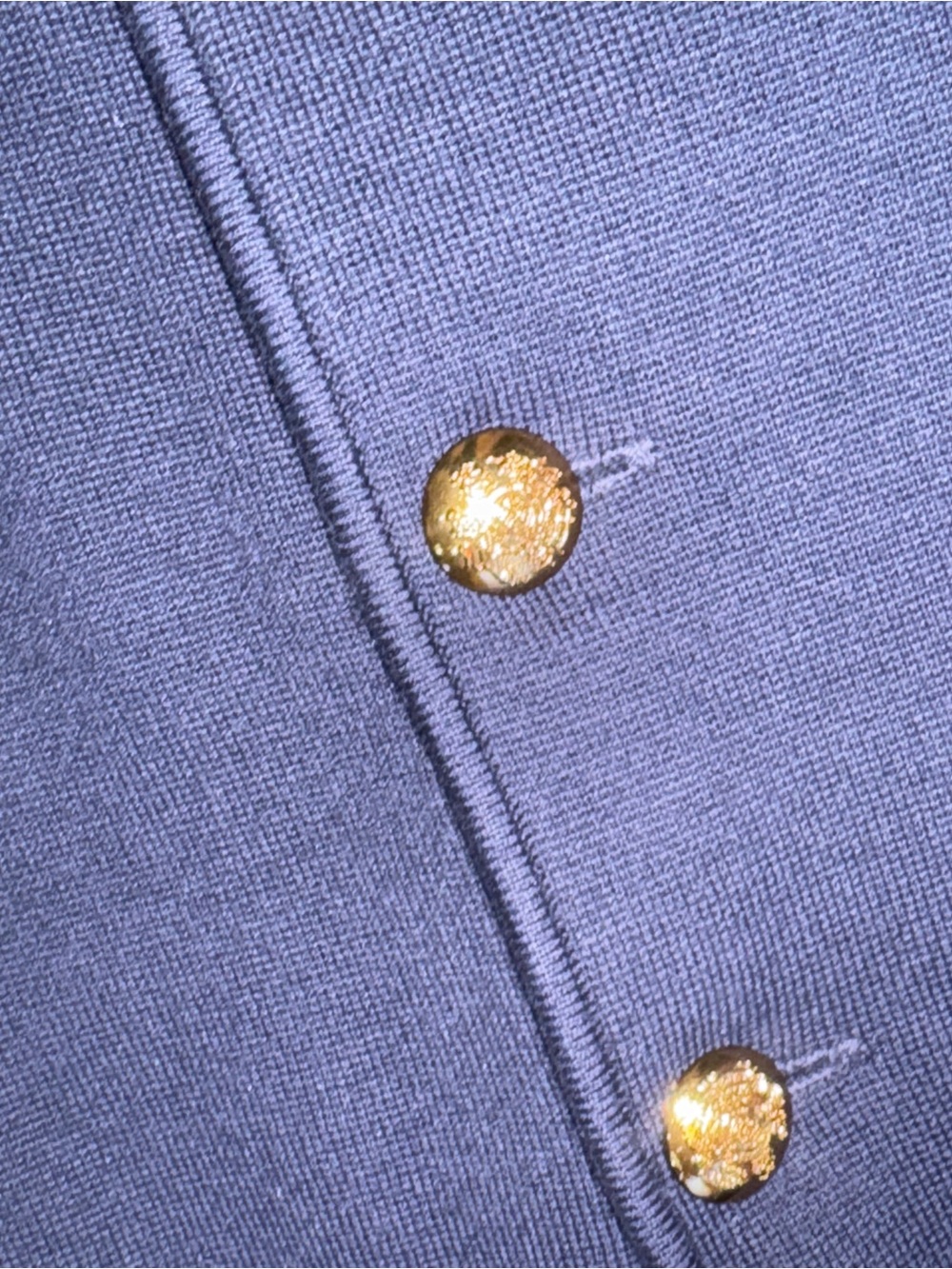 LAUREN RALPH LAUREN women’s navy blue cotton blend 3 button blazer size large - Picture 8 of 12